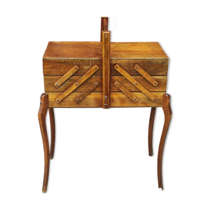 Travailleuse en bois vintage