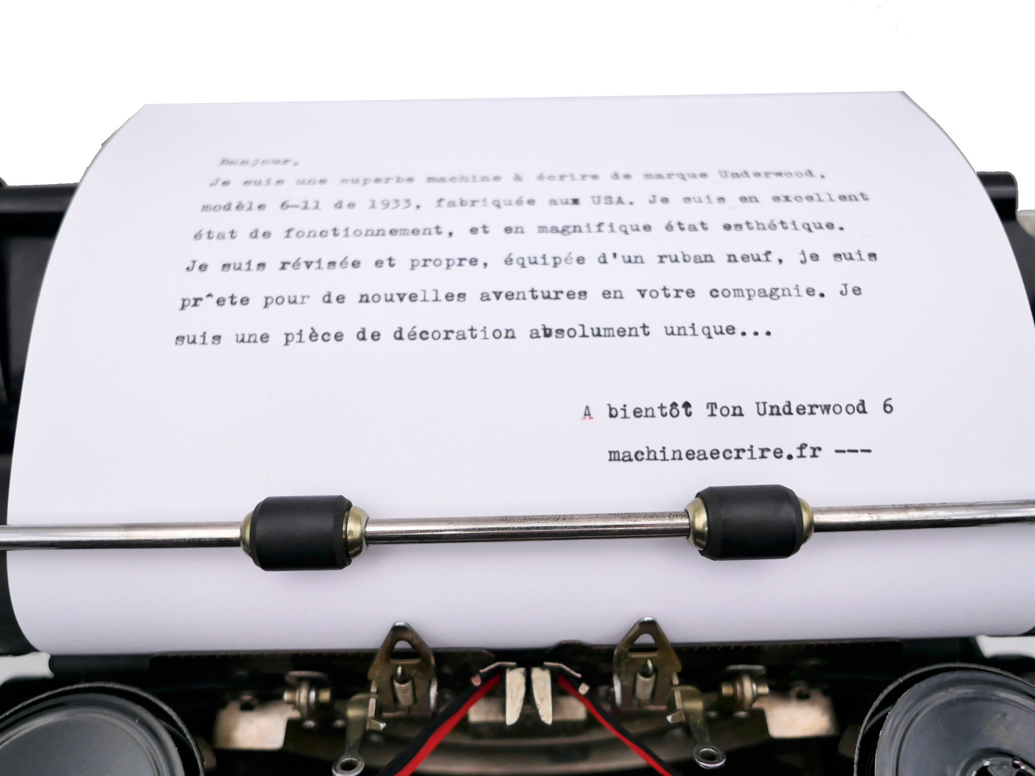 Underwood typewriter 6-11 revised ribbon new black 1930