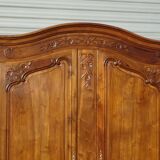 Walnut wardrobe in Louis XV style