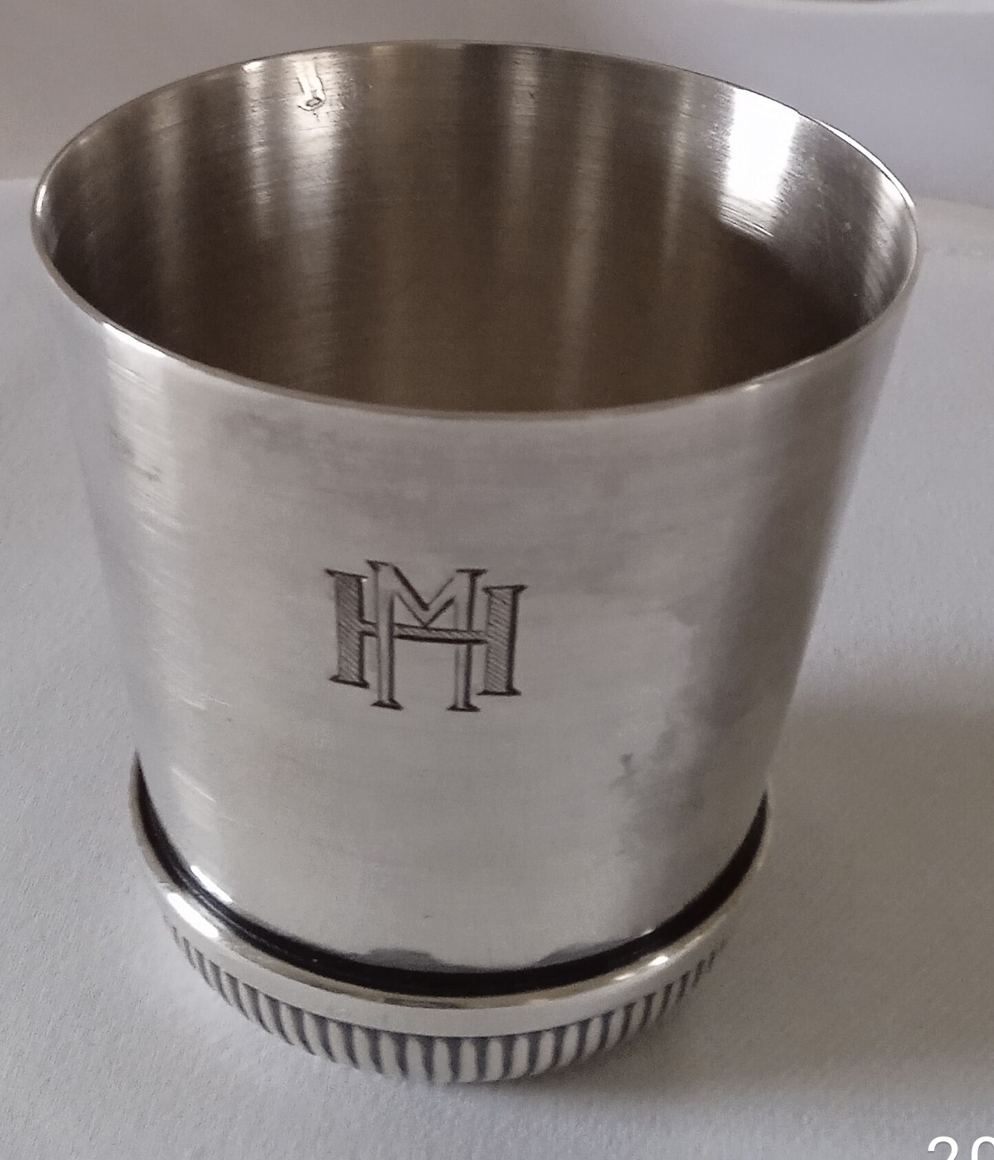 Timbale de baptême en argent 1950 Selency