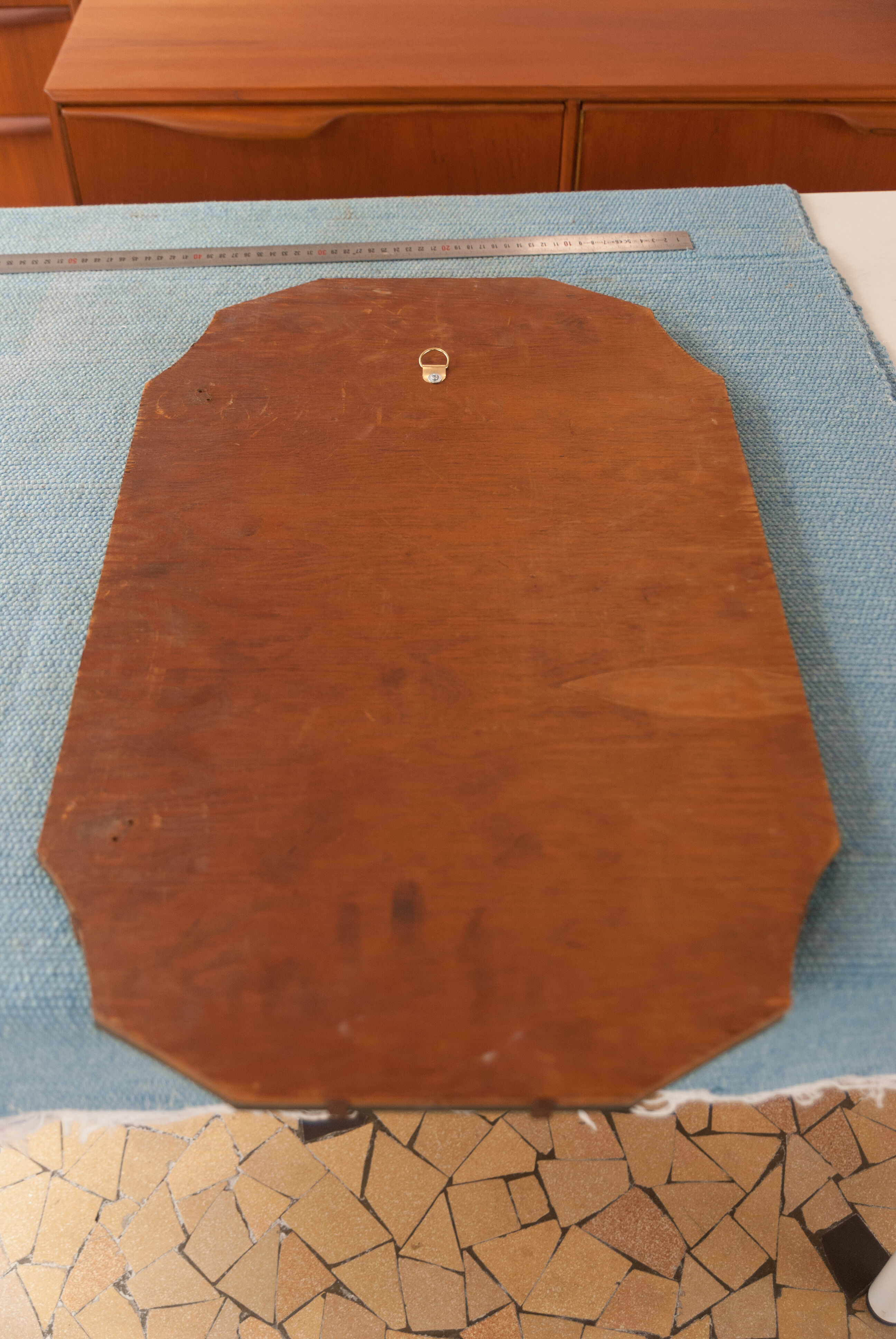 Bevelled mirror 30s 33x56cm