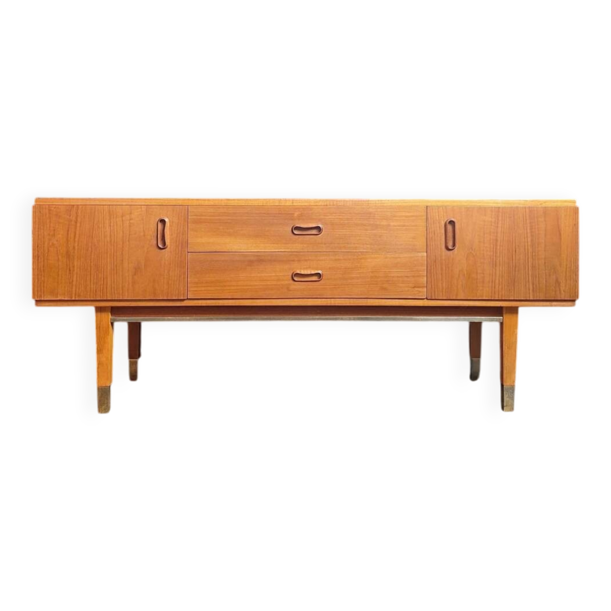 Vintage teak sideboard, Scandinavian design, antique TV cabinet