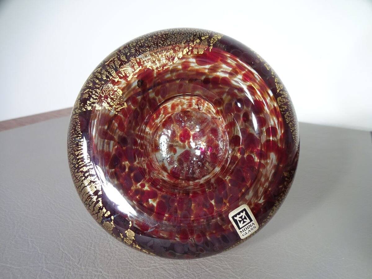 Maltese Glass Ashtrays from Mdina, 1960s, Set of 2
