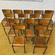 Lot 14 chaises d’école