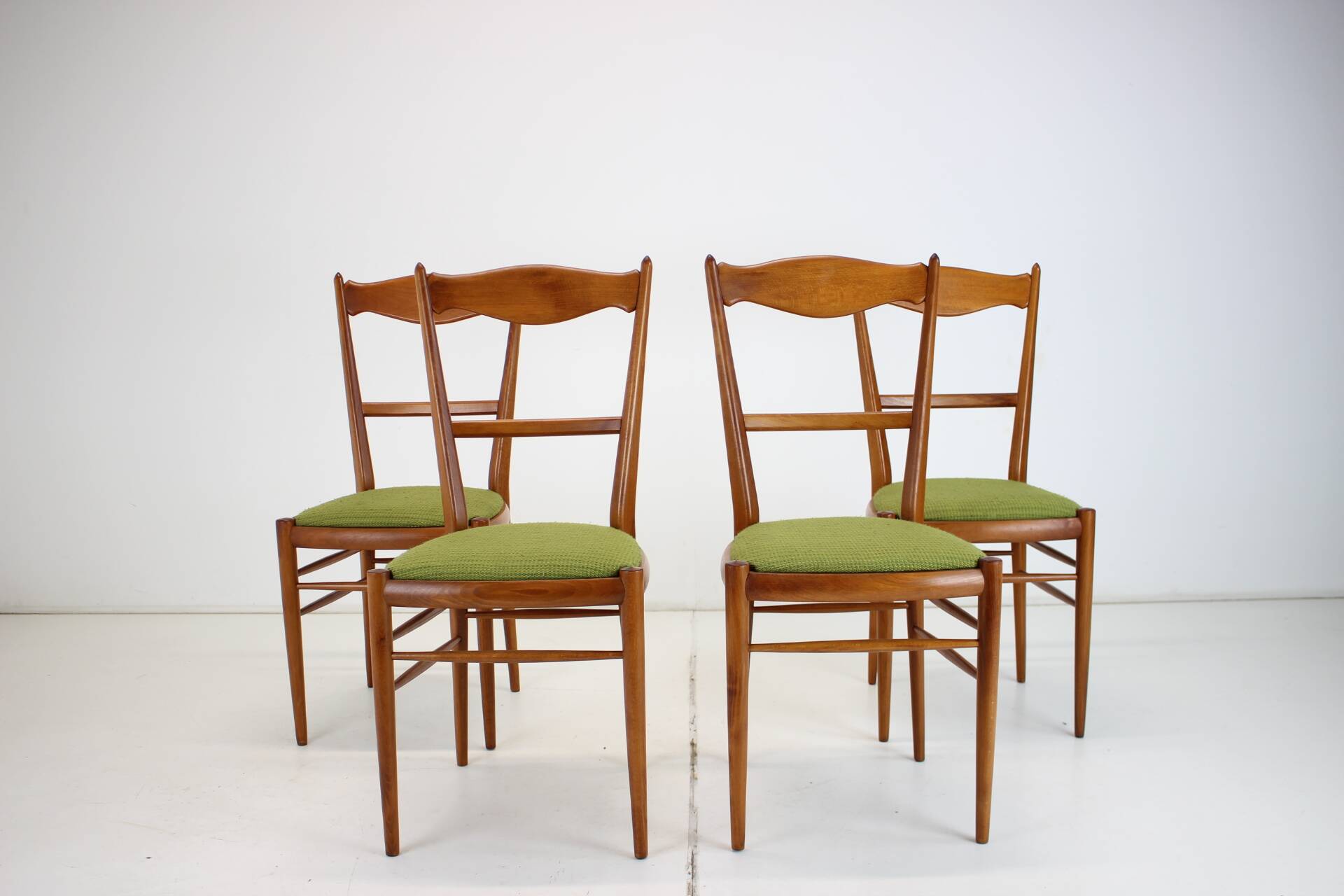 1970s Set of 4 Dining Chairs by Drevotvar, Czechoslovakia