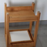 Pair of light beech bedside tables