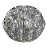 Ancien pique-fleurs en verre moulé 19 trous