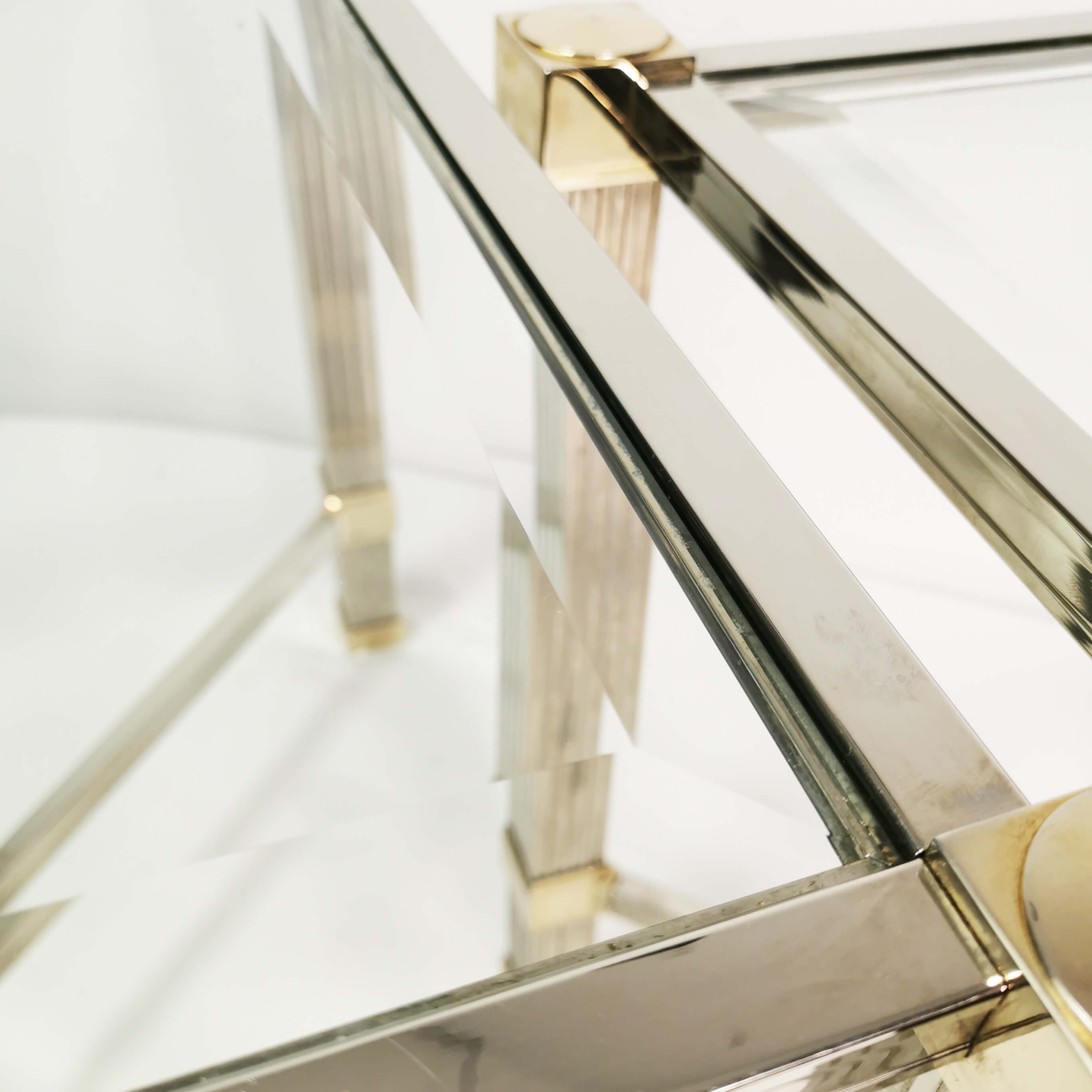 Hollywood Regency coffee tables, Pierre Vandel Paris, France, 1980s