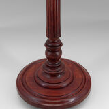 Lampadaire Art Deco en bois sculpté et opaline, France, circa 1925