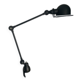 Vintage 1980 Jielde lamp with 2 arms in original matte black - 100 cm