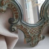 Mirror shell painted wooden Louis XV style