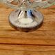Vintage glass fruit bowl on a stand from the 60s/70s.
