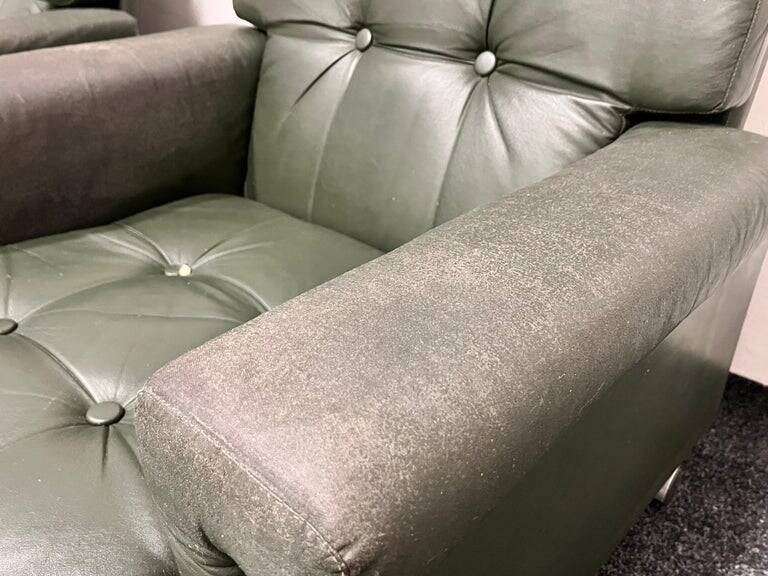 Design Mid-Century leatherette Armchairs by Arch. Spicka, around 1970s