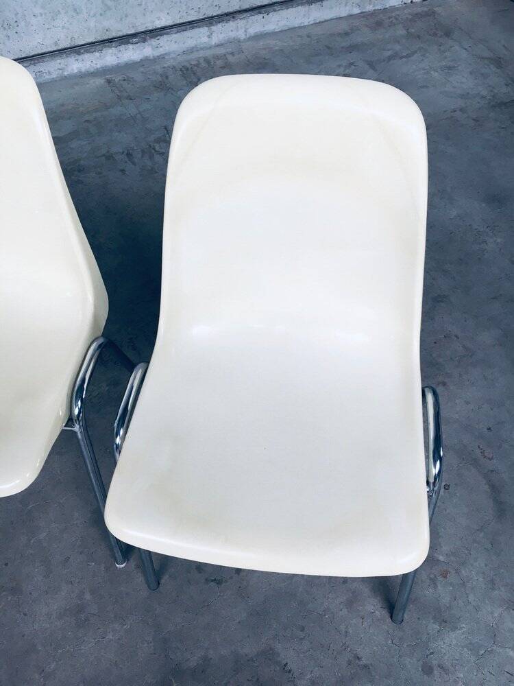 Orly Stacking Chairs by Bruno Pollak for Solo, Germany, 1979, Set of 8