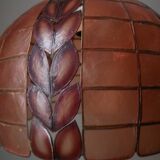 Mother-of-pearl brass pendant chandelier, bohemian country decoration, handcrafted