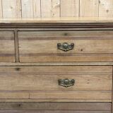 19th century English chest of drawers in fir and mahogany