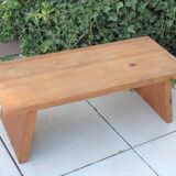 Low console in pine Scandinavian style / vintage 60s-70s