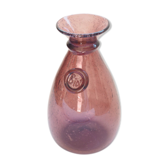Biot bubble glass vase