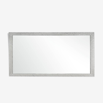 Miroir rectangulaire argenté 68x138cm