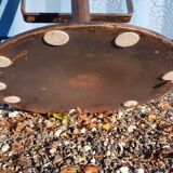 Bar stool design cast iron and wood