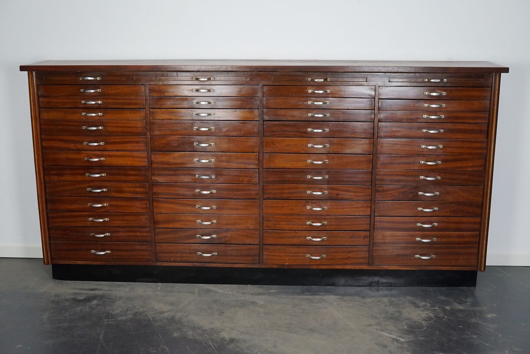 Vintage dutch mahogany jewelers / watchmakers cabinet, circa 1930
