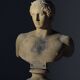 Bust on pedestal 20th century Antinous