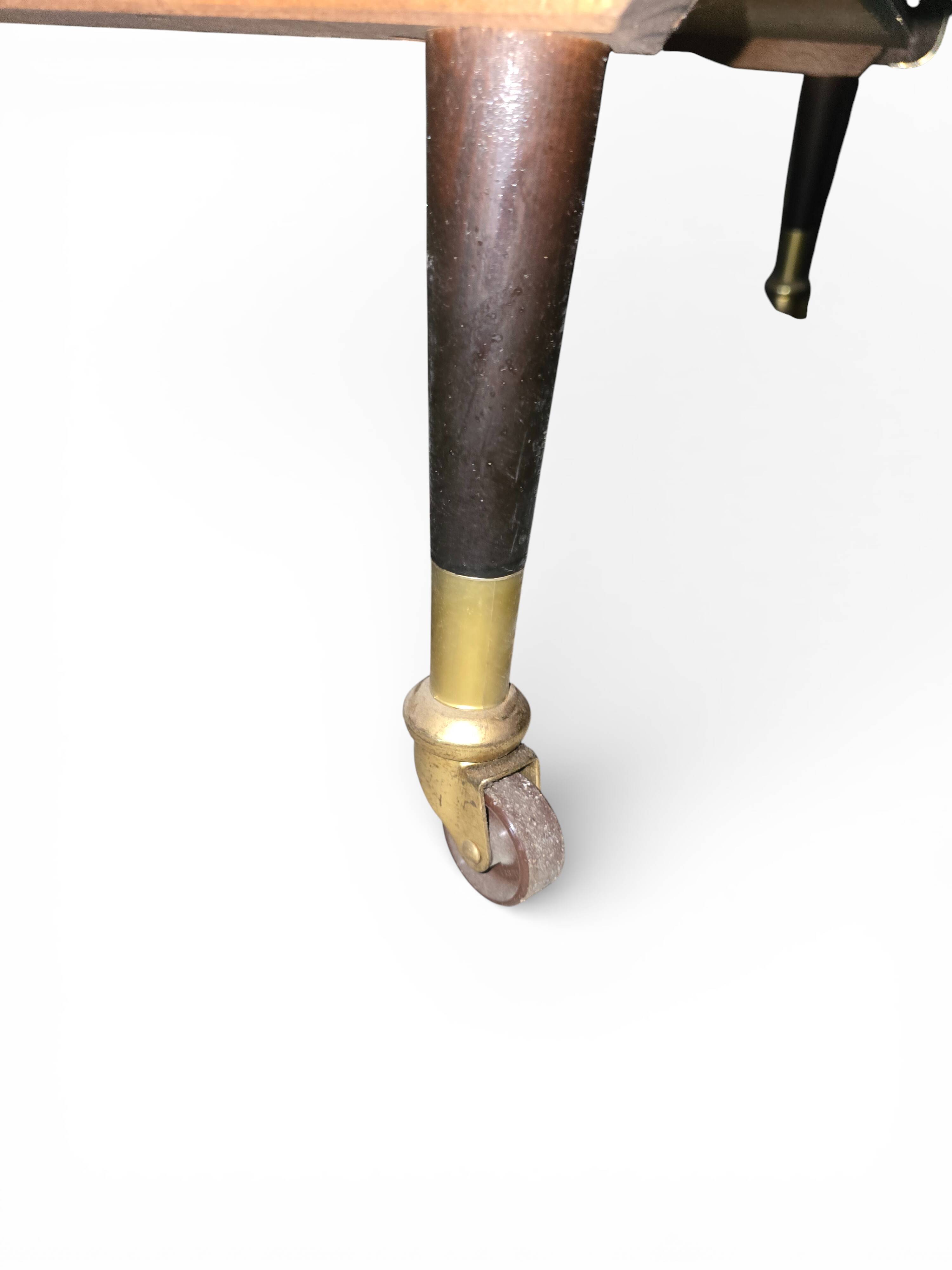 1950s/60s bar cabinet, upholstered interior & lighting