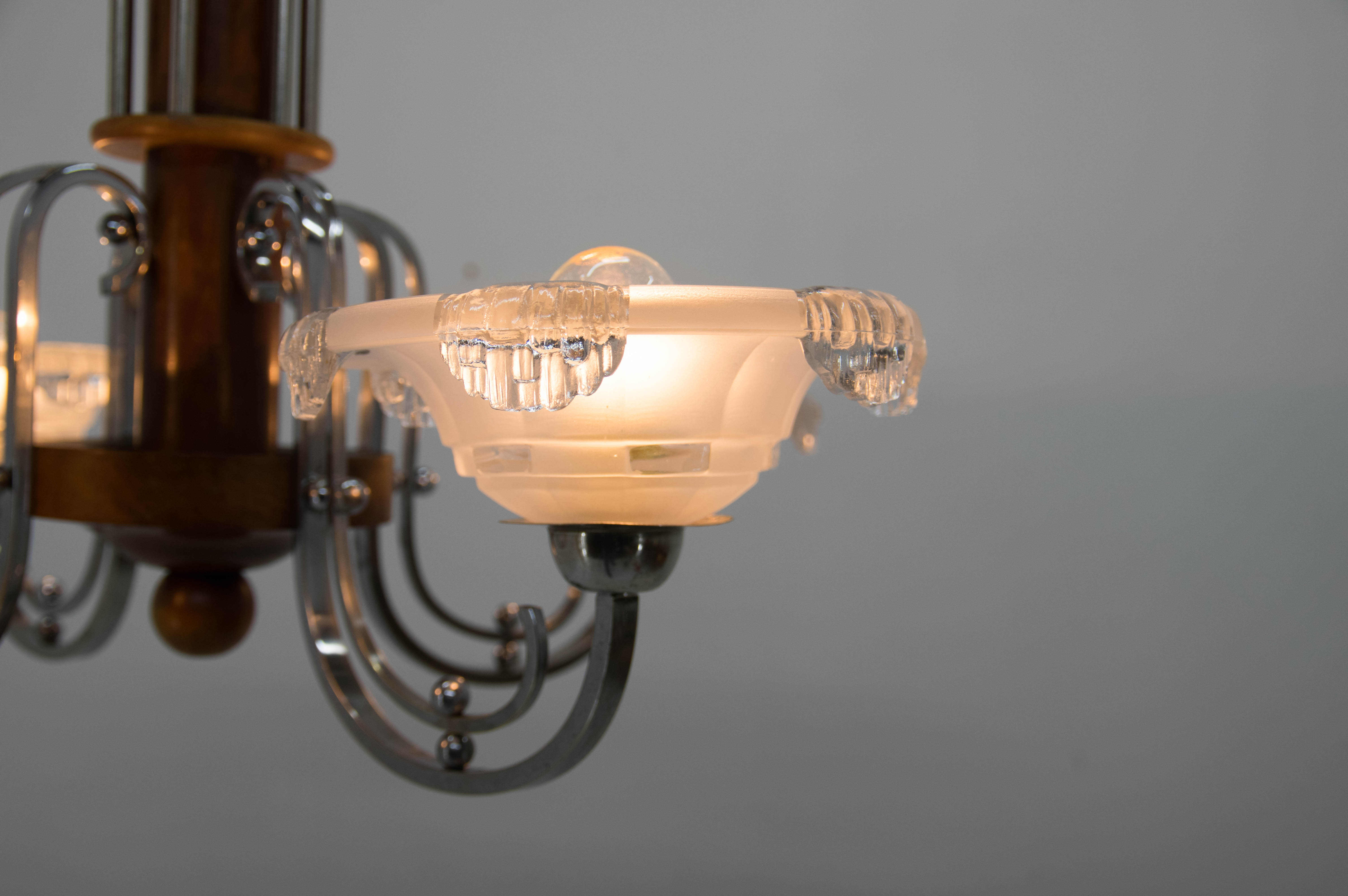Art deco chandelier  1930s