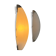 Vintage wall lights, chrome metal and frosted glass, France, 1970.