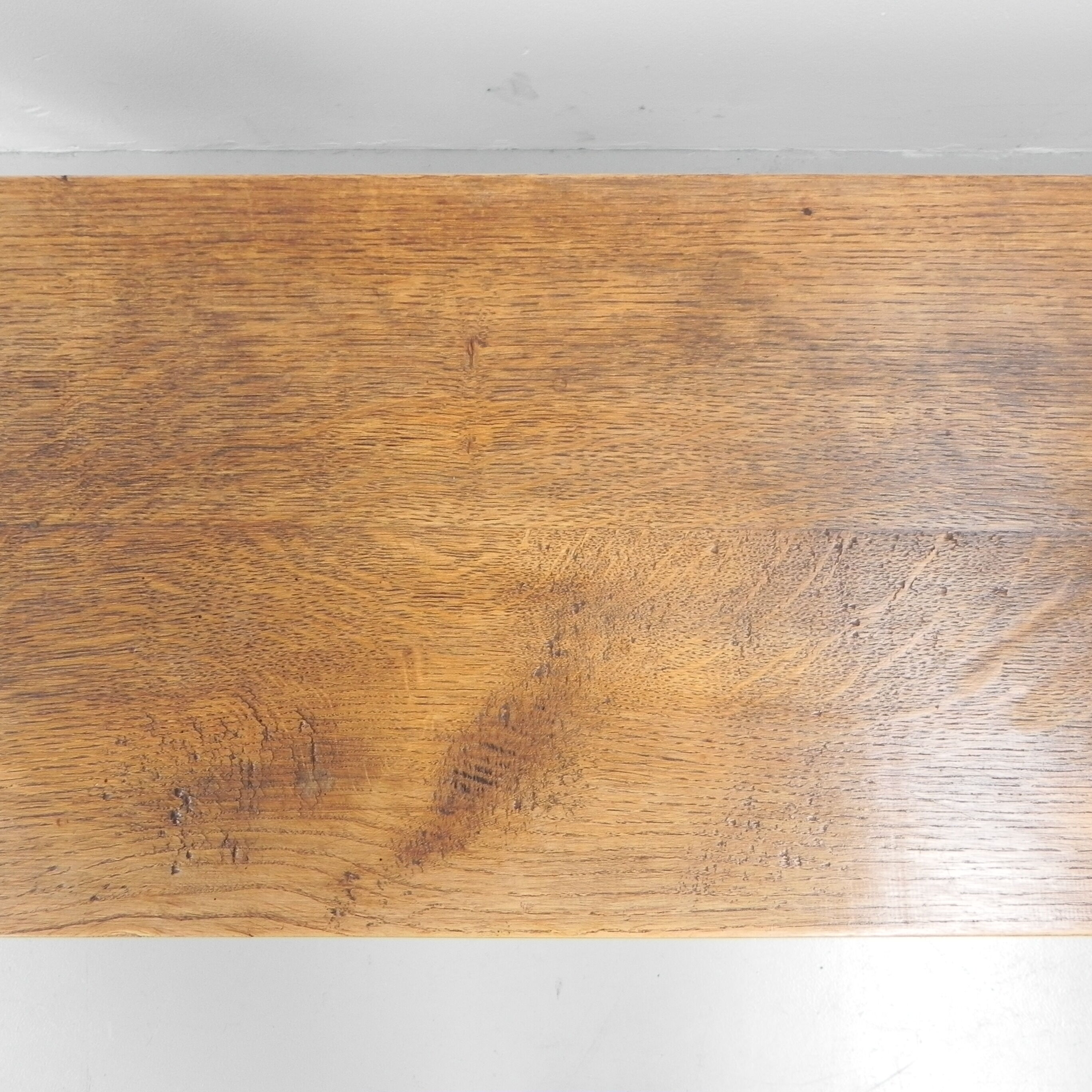 Oak cafe sofa with armrests 160 cm long