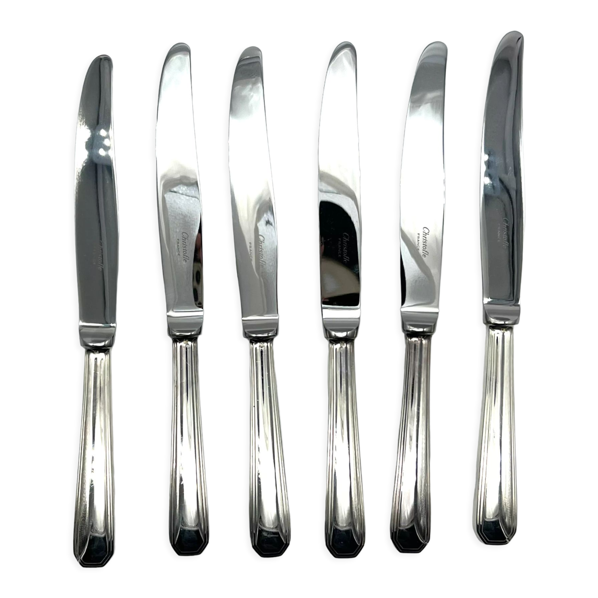 6 Christofle America table knives like new