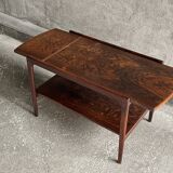 Table basse scandinave en palissandre, 1960s