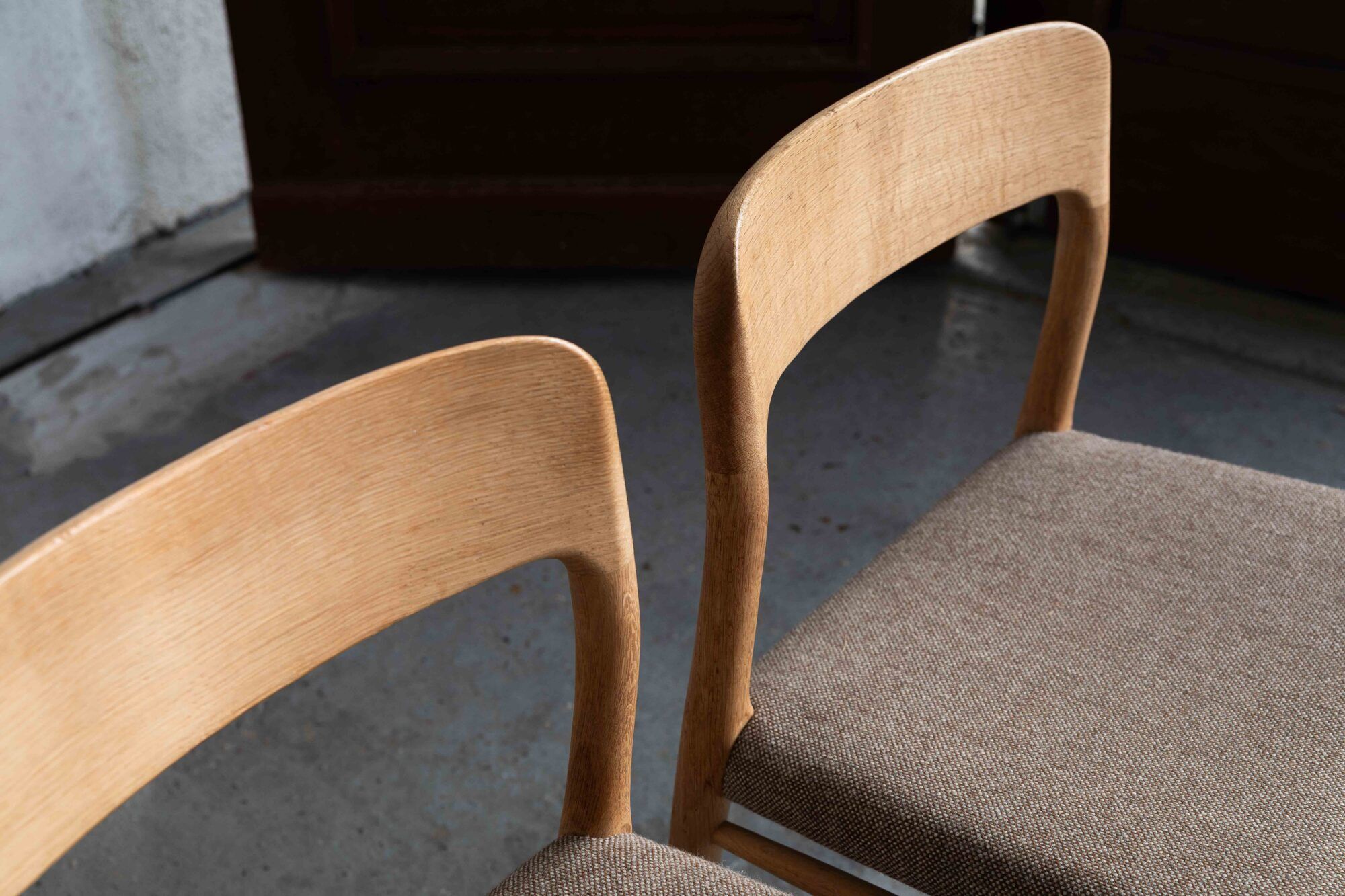 Set of 4 dining chairs 'model 75' by Niels Otto Moller