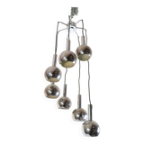 Chrome chandelier Richard Essig 1970