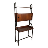 Secrétaire vintage avec rangement fermé et étagère