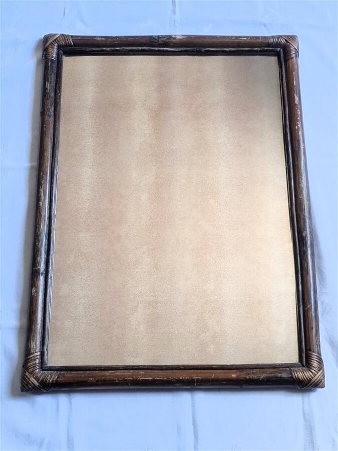 Bamboo mirror 52 x 70 cm