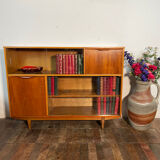 Mid century retro vintage teak cocktail bar display cabinet 1960