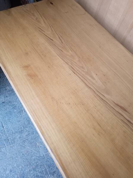 110cm bistro table with solid wood top