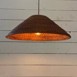 Rattan pendant lamp from the 60s
