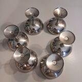 6 stainless steel ice cream cups