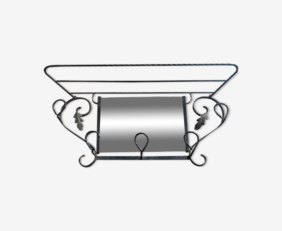 Wrought iron coat rack
