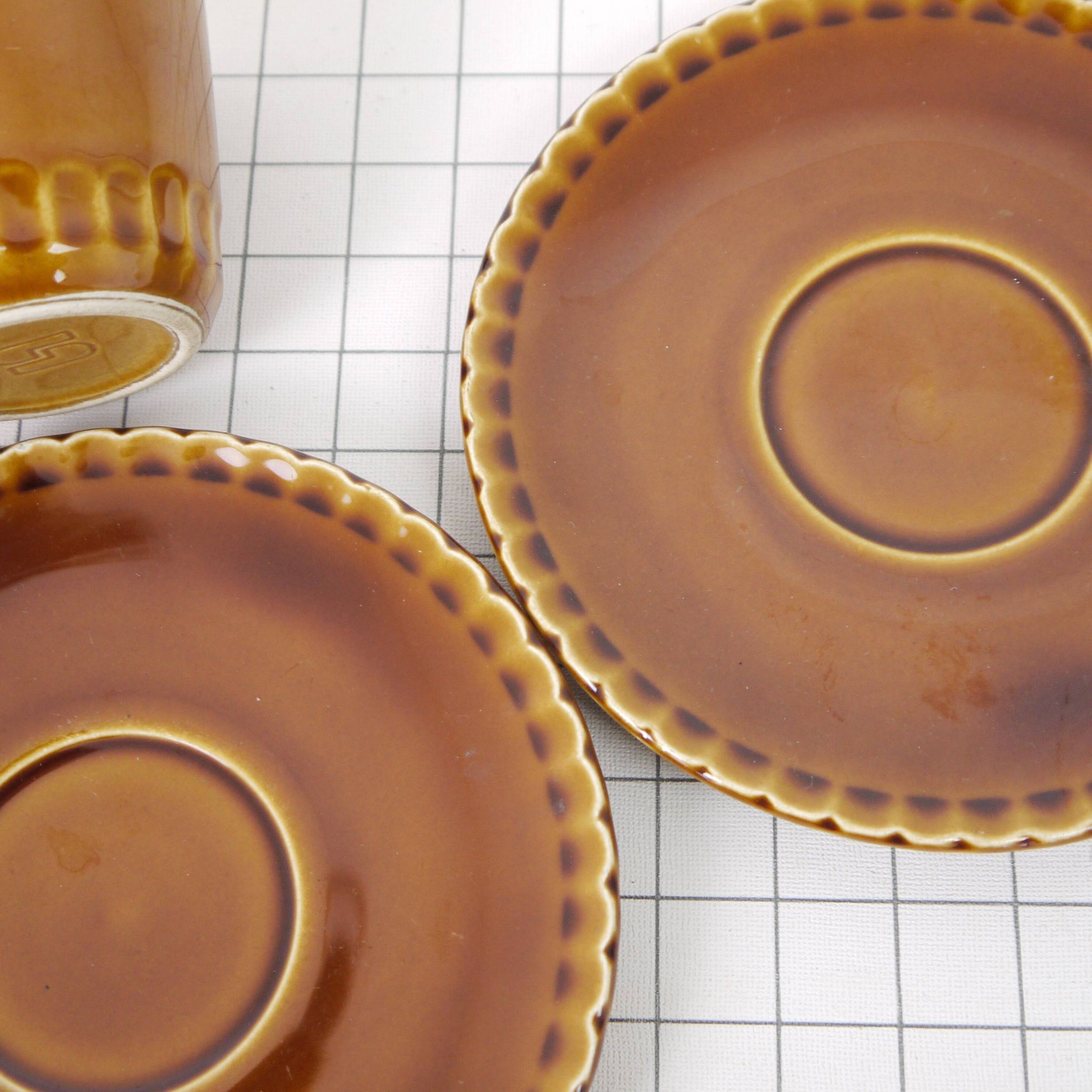 Deux tasses et soucoupes Digoin