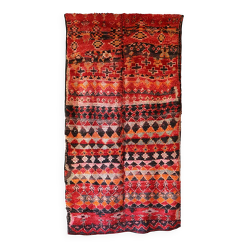 Tapis rouge vintage de collection - 317 x 164 cm