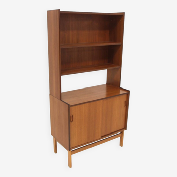 Scandinavian teak bookcase chest of drawers, Sweden, 1960