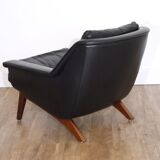 Danish leather and rosewood armchair 1960