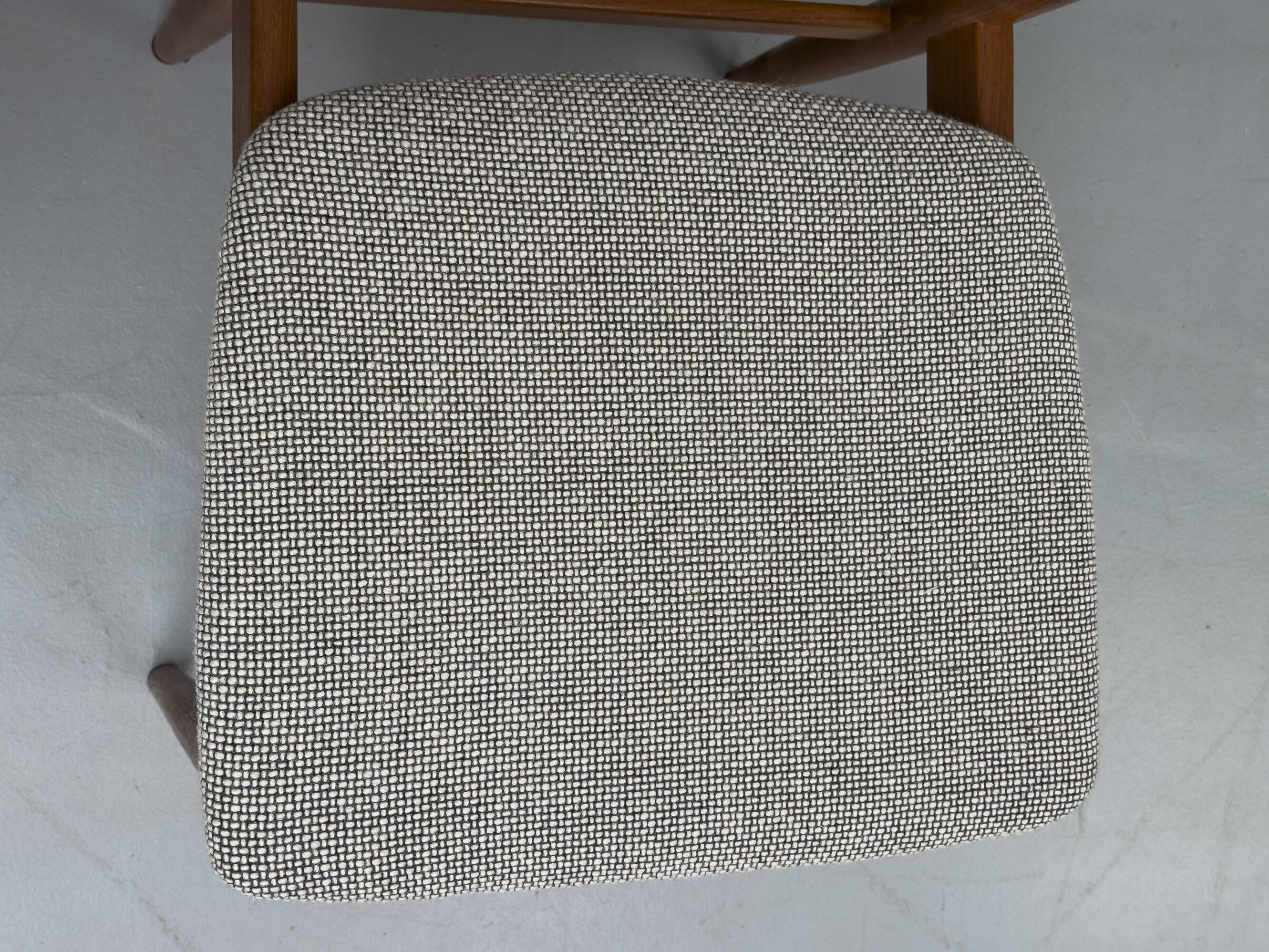 Teak and wool dining chairs by Casala, 1960s, set of 6