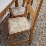 Table de ferme et 6 chaises