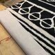 Berber carpet Oudéa pure black and white wool - 290 cm x 210 cm