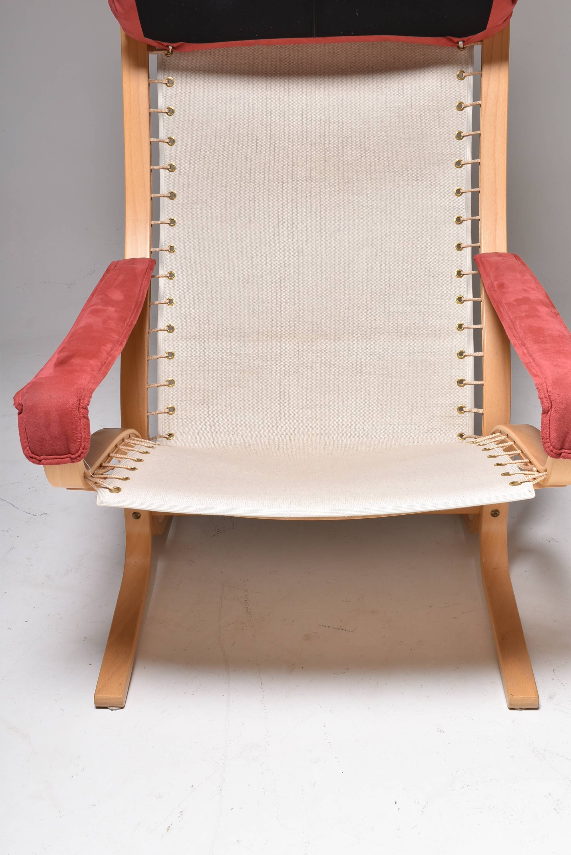 Pair of siesta Alcantara chairs by Ingmar Reilling for Westnofa