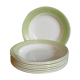 Eight earthenware plates from salins 50s